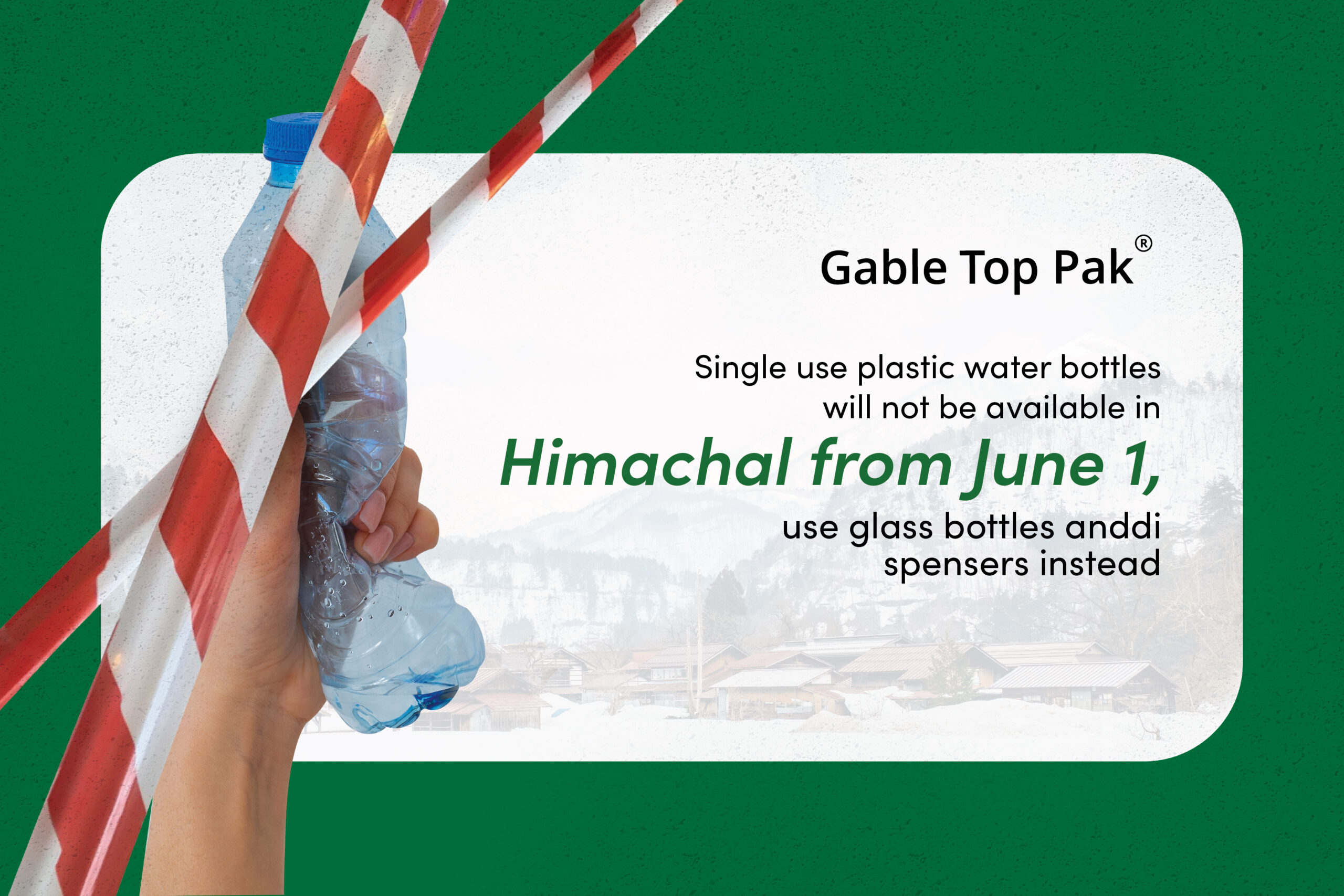 Single use plastic water bottles