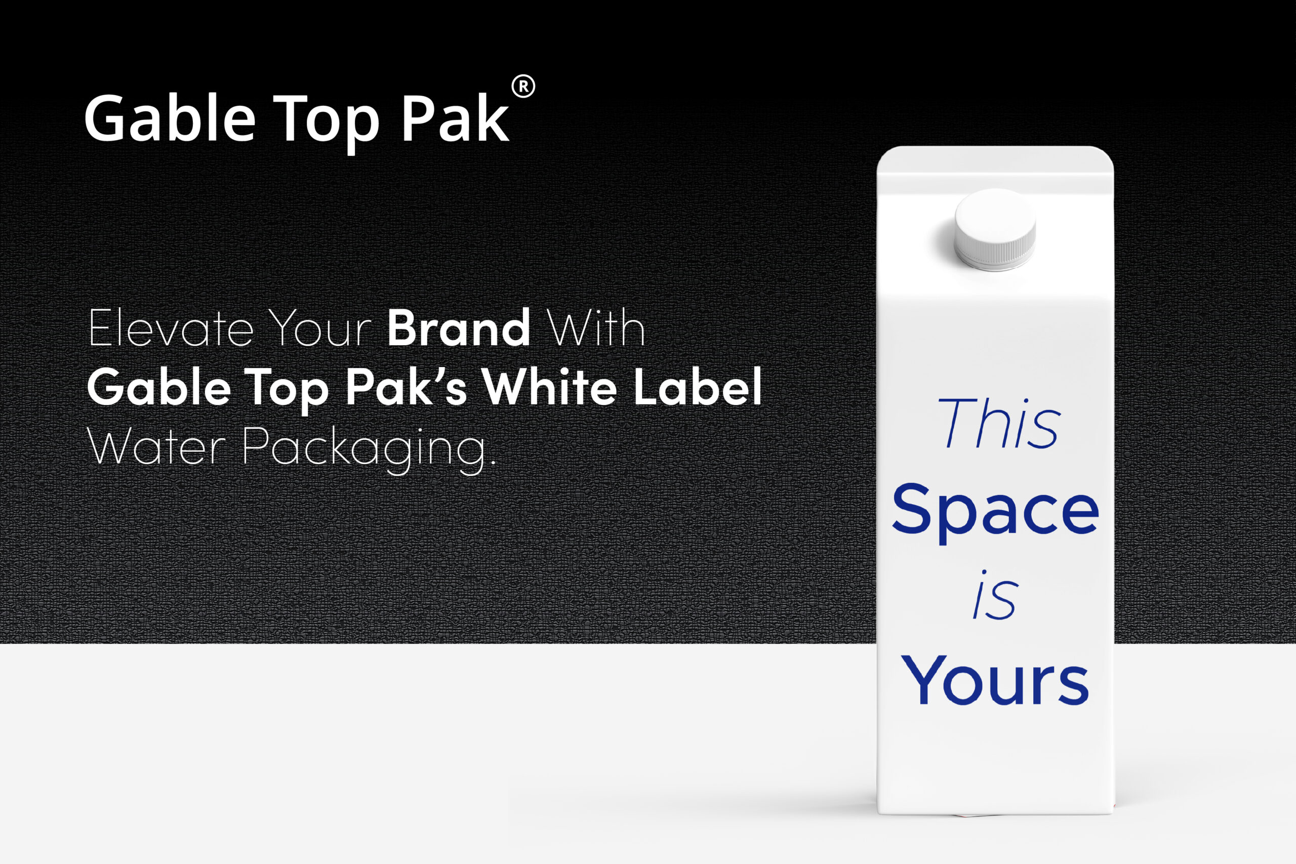 Elevate Your Brand with Gable Top Pak’s White Label Water Packaging