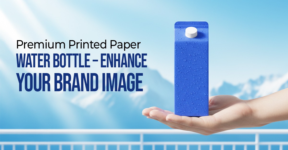 Premium Printed Paper Water Bottle